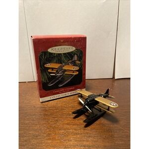 Hallmark 1999 Curtiss R3C-2 Seaplane Skys the Limit #3 Keepsake Xmas Ornamnt G16